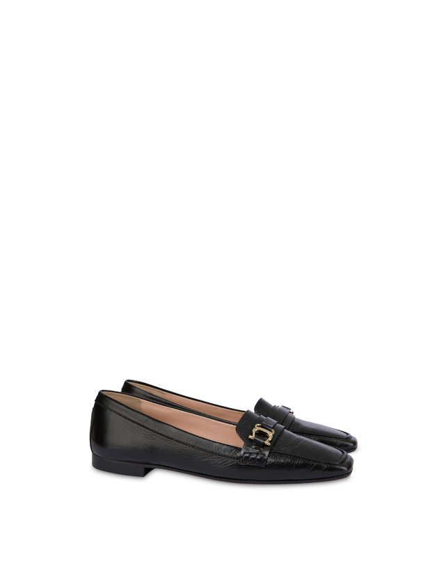 Pollini Mocassini In Naplak Uptown Nero Affare Del Giorno