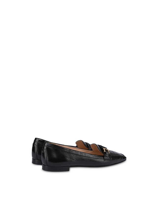 Pollini Mocassini In Naplak Uptown Nero Affare Del Giorno