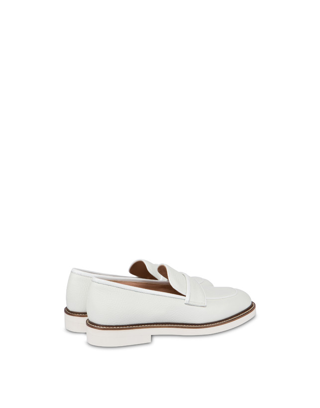 Pollini Mocassini In Vitello Mannish Bianco/bianco Sottocosto