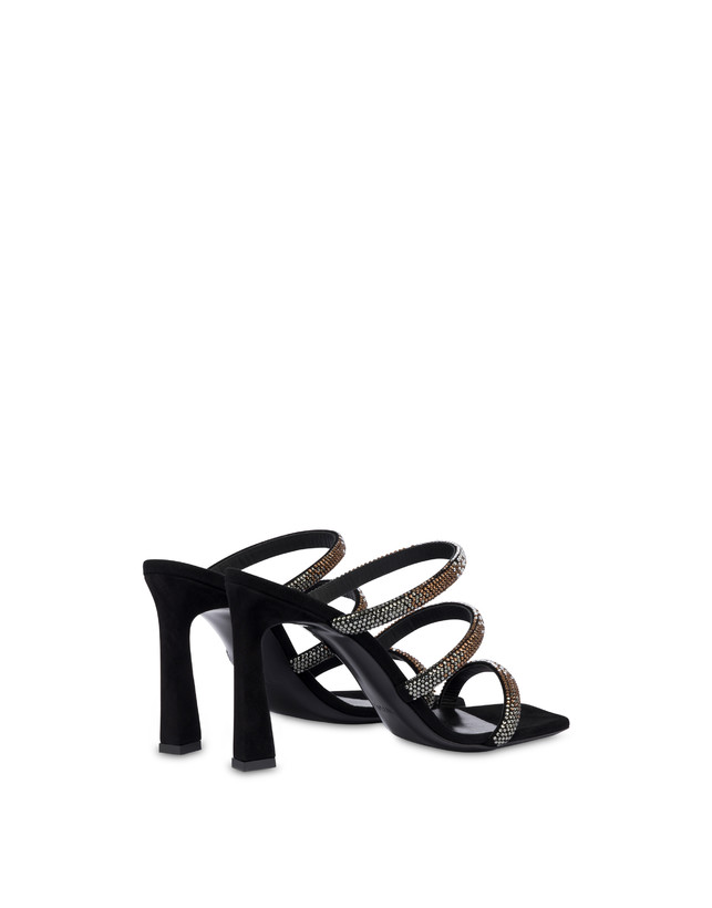 Pollini Mules Con Tacco Bling Bling Nero I Più Venduti