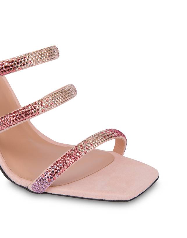 Pollini Mules Con Tacco Bling Bling Nude Vendite Flash