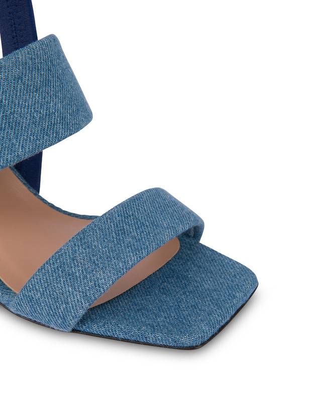 Pollini Sandali In Tessuto Denim Denim Nuovo
