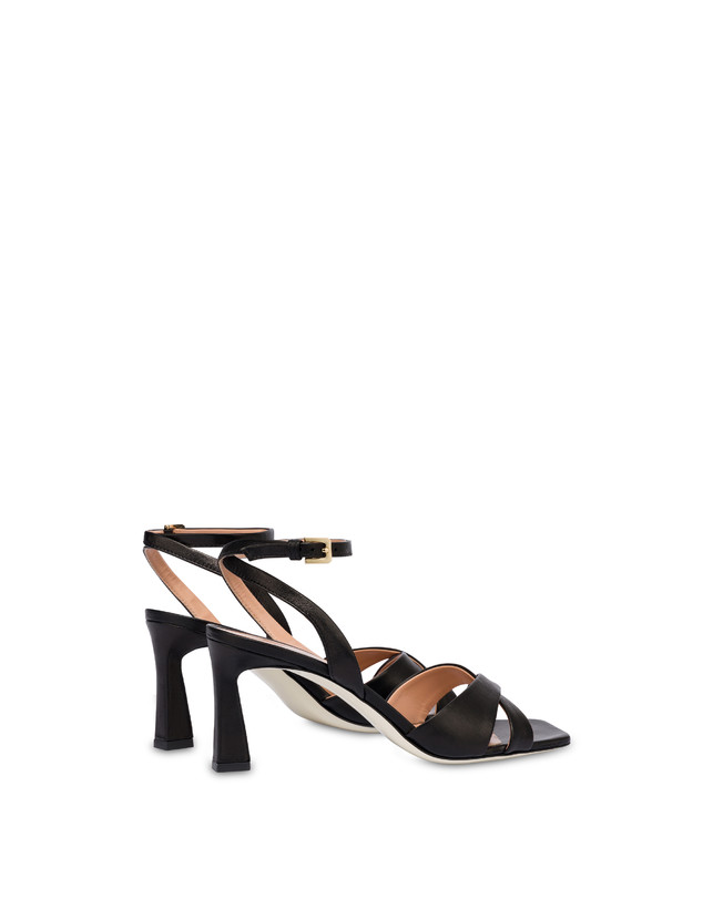 Pollini Sandali In Nappa Cote D'azur Nero Promozione Limitata