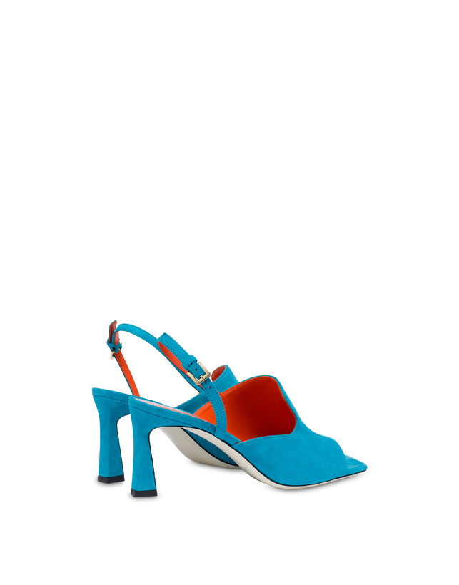 Pollini Mules Slingback In Camoscio Wave Pool Presa