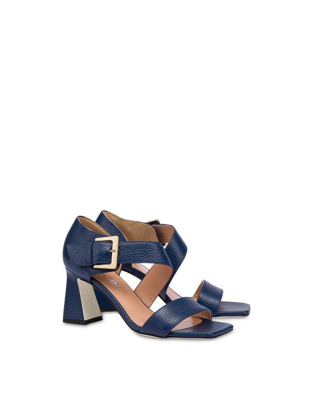 Pollini Sandali In Vitello Con Fibbia Ethos Navy Online