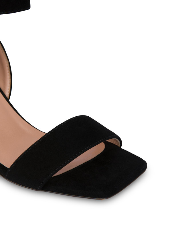 Pollini Sandali In Camoscio Nina Nero In Vendita