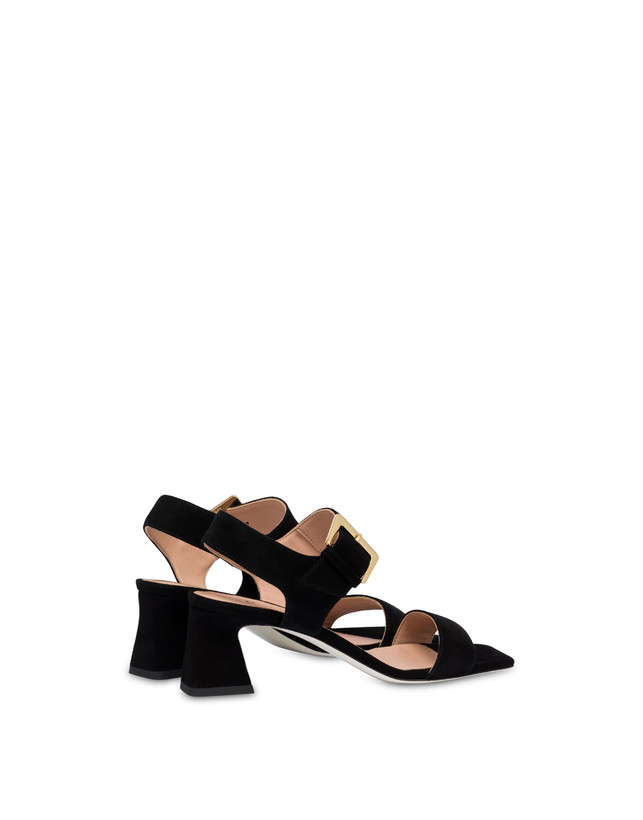 Pollini Sandali In Camoscio Nina Nero Saldi