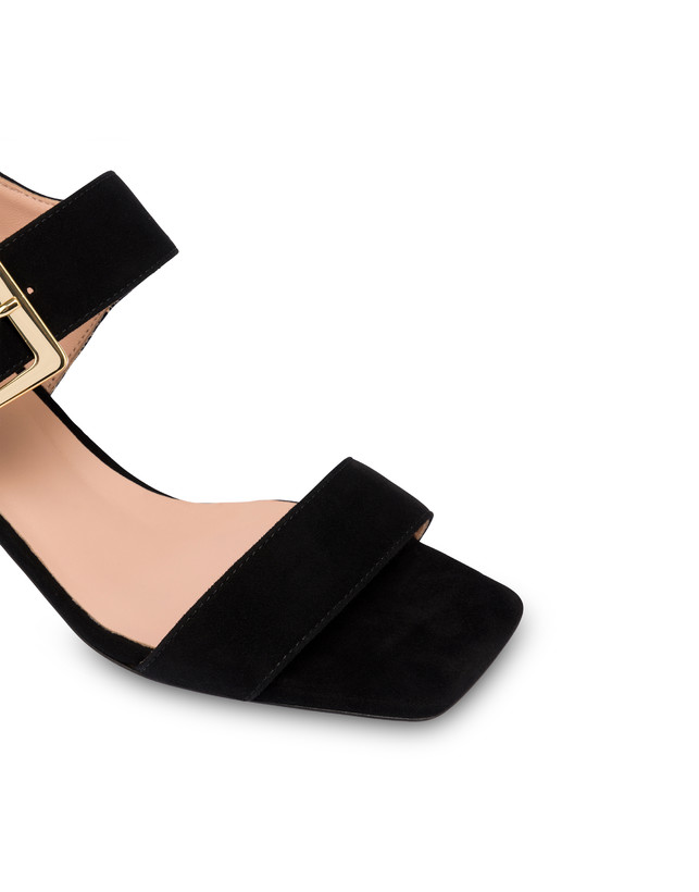 Pollini Sandali In Camoscio Nina Nero Saldi