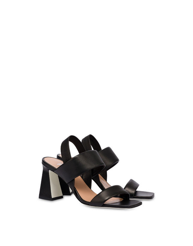Pollini Sandali In Nappa Imbottita Nero Hotsell