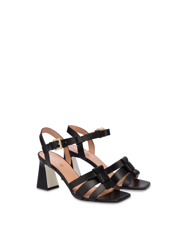 Pollini Sandali In Vacchetta Sahara Nero Vendita Calda