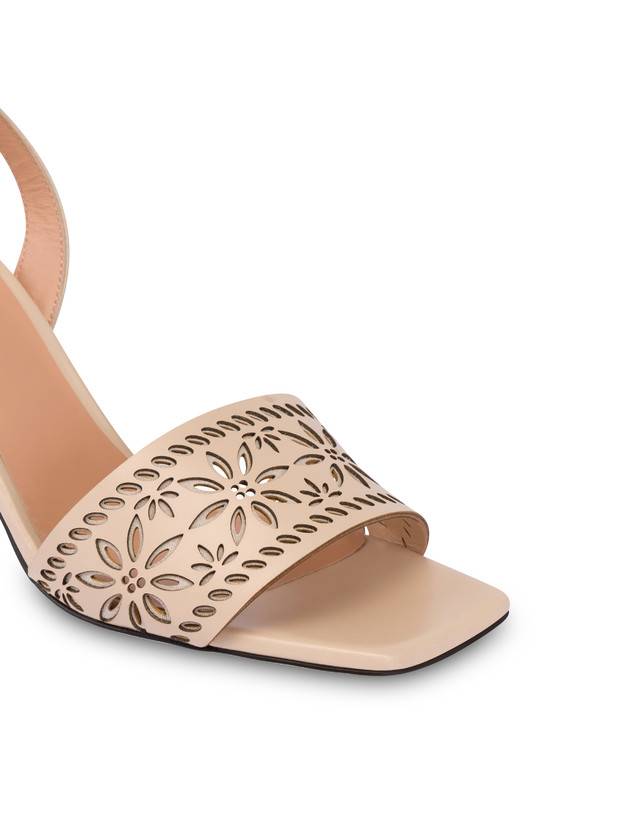 Pollini Sandali In Vitello Con Intagli Desert Rose Sabbia I Più Venduti