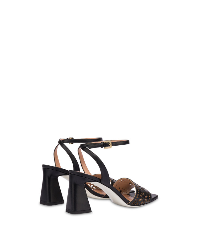 Pollini Sandali In Vitello Con Intagli Desert Rose Nero ACQUISTA ORA