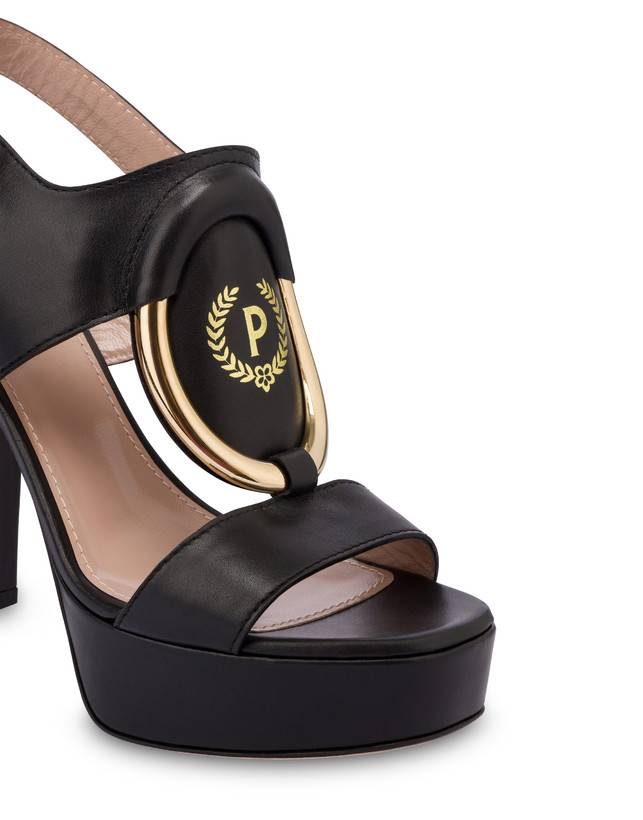 Pollini Sandali Con Plateau Wonder Nero Nuova