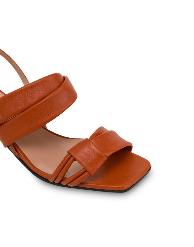 Pollini Sandali In Nappa Lady Tie Wood Italia