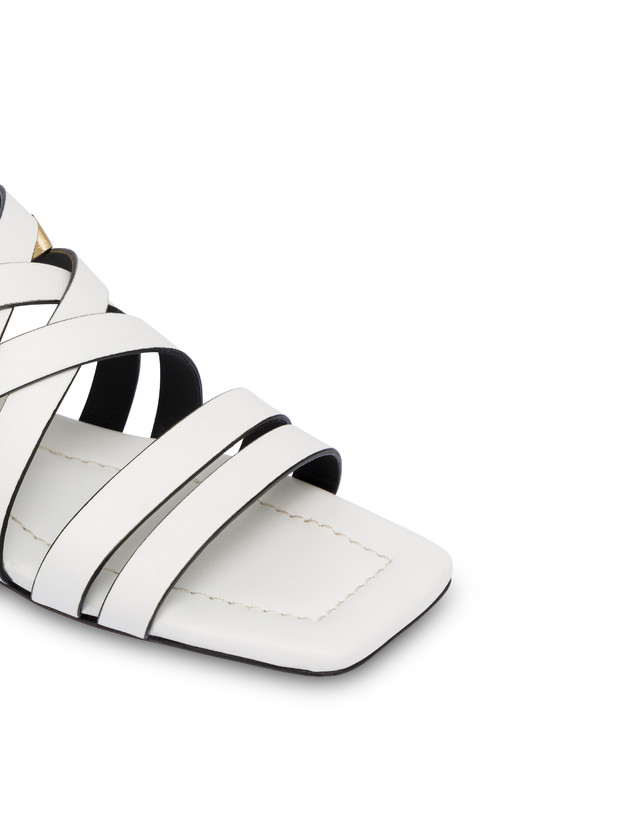 Pollini Sandali Flat Incontri Bianco/oro Negozi Online