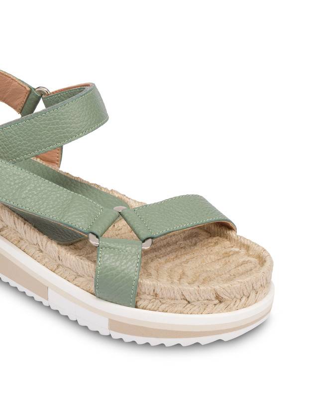 Pollini Sandali Fussbett In Vitello Flower Garden Sage Economico
