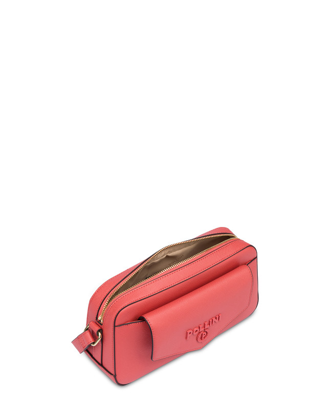 Pollini Borsa A Tracolla Con Maxi Lettering Safari Arancio Online