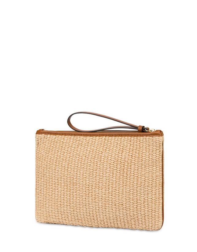 Pollini Pochette In Paglia Essence Sabbia In Vendita