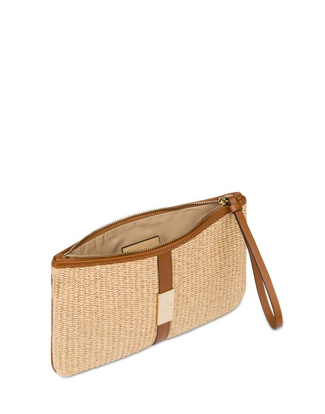 Pollini Pochette In Paglia Essence Sabbia In Vendita