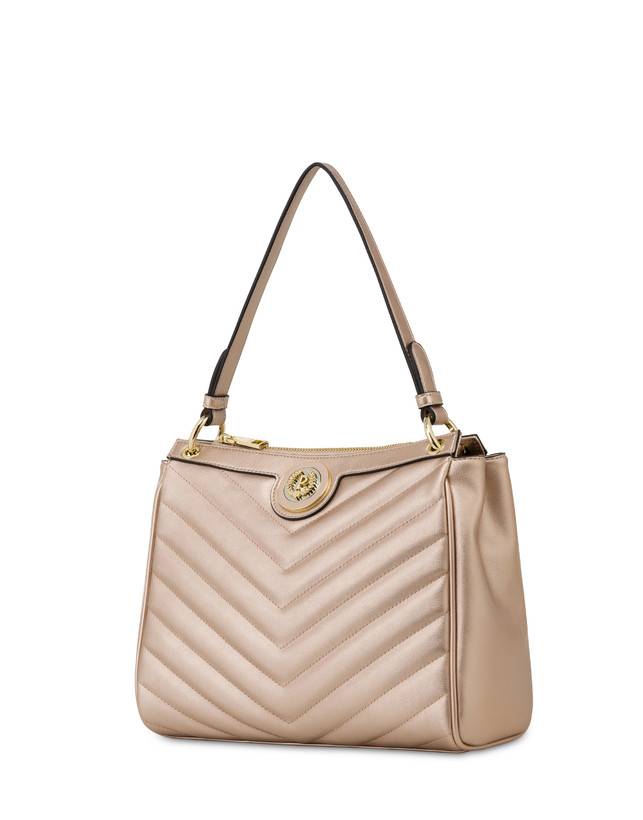 Pollini Borsa A Spalla Matelassé Sunbeam Rose Gold Acquista Ora