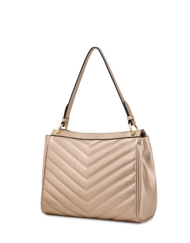 Pollini Borsa A Spalla Matelassé Sunbeam Rose Gold Acquista Ora