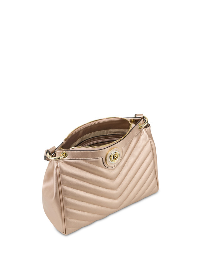 Pollini Borsa A Spalla Matelassé Sunbeam Rose Gold Acquista Ora