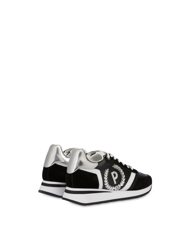 Pollini Sneakers Con Dettagli Laminati Speedy Nero/nero/bianco/argento Vendite Flash