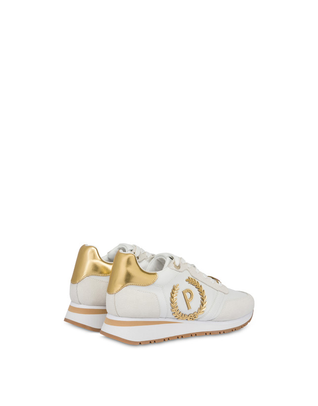 Pollini Sneakers Con Dettagli Laminati Speedy Bianco/ghiaccio/bianco/oro Negozio