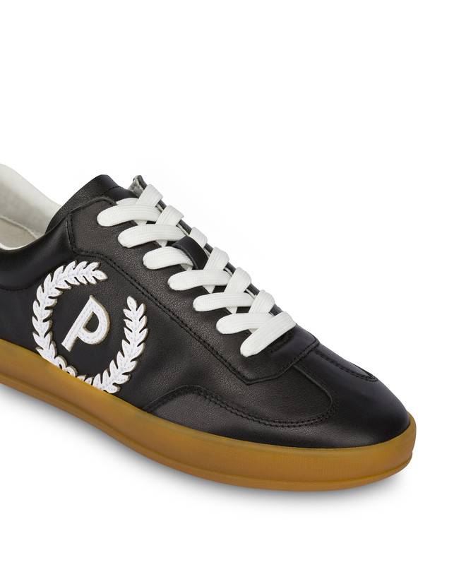 Pollini Sneakers In Pelle Venus Nero In Saldo