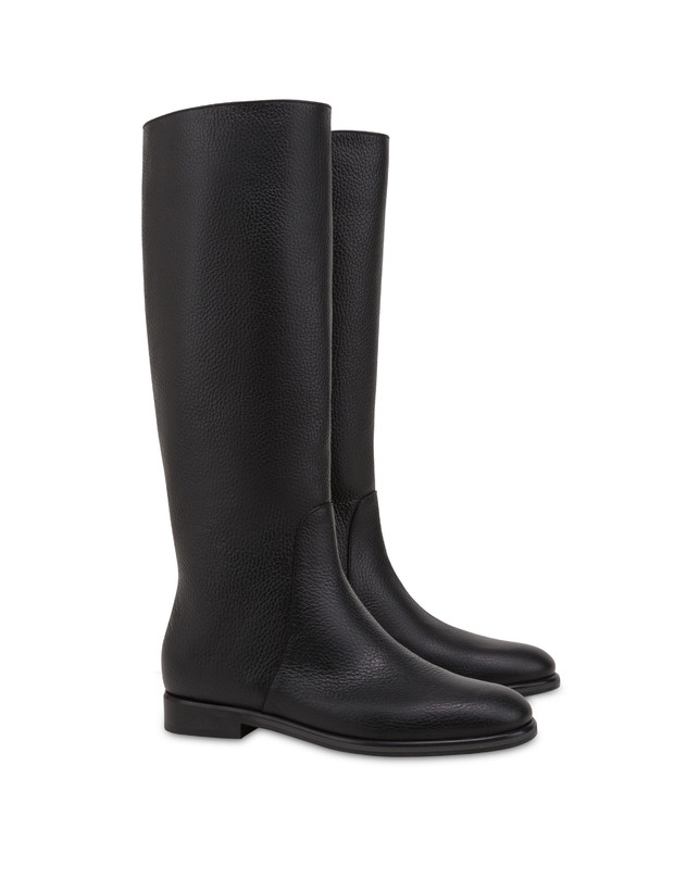 Pollini Stivale Flat In Vitello Core Moda