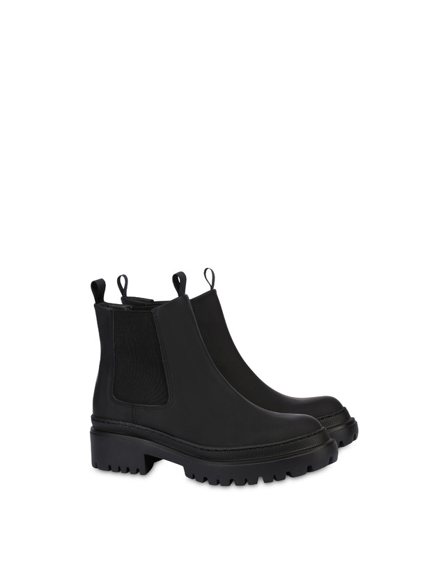 Pollini Beatles In Vitello Rubber Winter Step Nero In Linea
