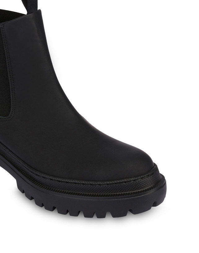 Pollini Beatles In Vitello Rubber Winter Step Nero In Linea