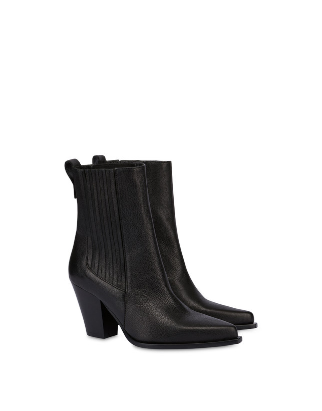 Pollini Stivaletti In Capra Madras Texas Flair Nero Soddisfazione Garantita