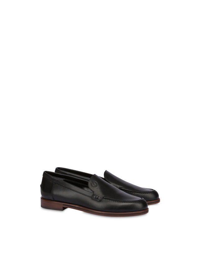 Pollini Mocassini In Vitello Oxford Nero Shopping Online