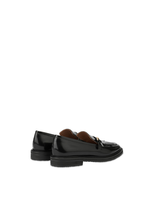 Pollini Mocassini In Vitello Abrasivato Camber Sand Nero Sottocosto