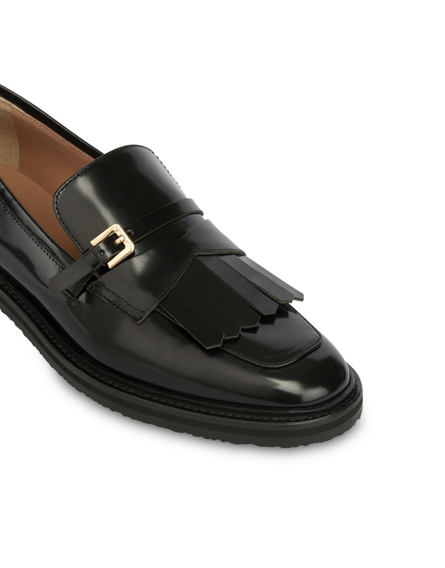 Pollini Mocassini In Vitello Abrasivato Camber Sand Nero Sottocosto
