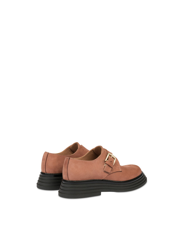 Pollini Monk Strap In Nabuk Stairway Antico Outlet