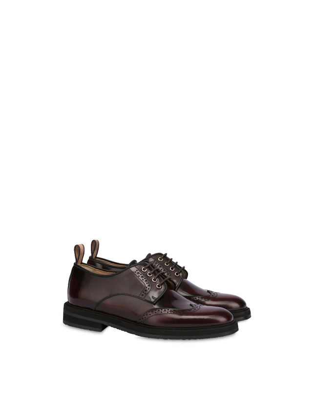 Pollini Derby In Vitello Abrasivato Mannish Mosto Vendita Calda