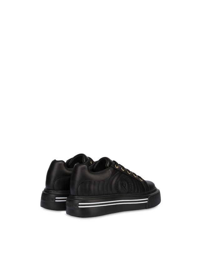 Pollini Sneakers In Vitello Doona Nero Negozio