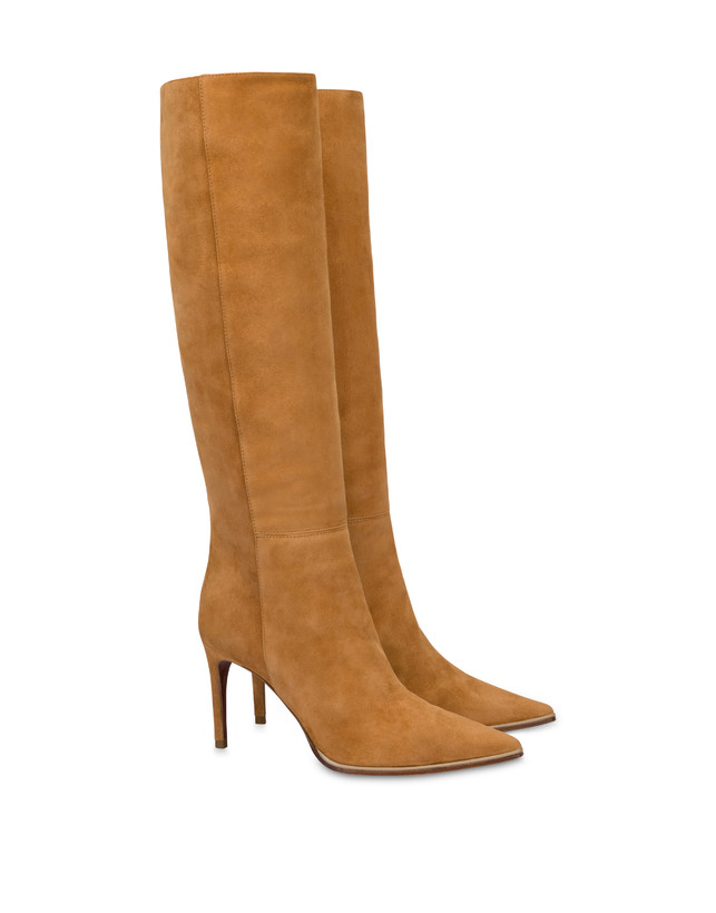 Pollini Stivale In Crosta Attitude Caramello In Linea