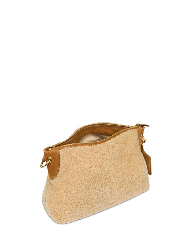 Pollini Hobo Bag In Montone E Crosta Anjia Pezzi Unici