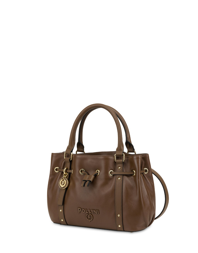 Pollini Piccola Borsa In Nappa Serena Marrone/marrone Sottocosto