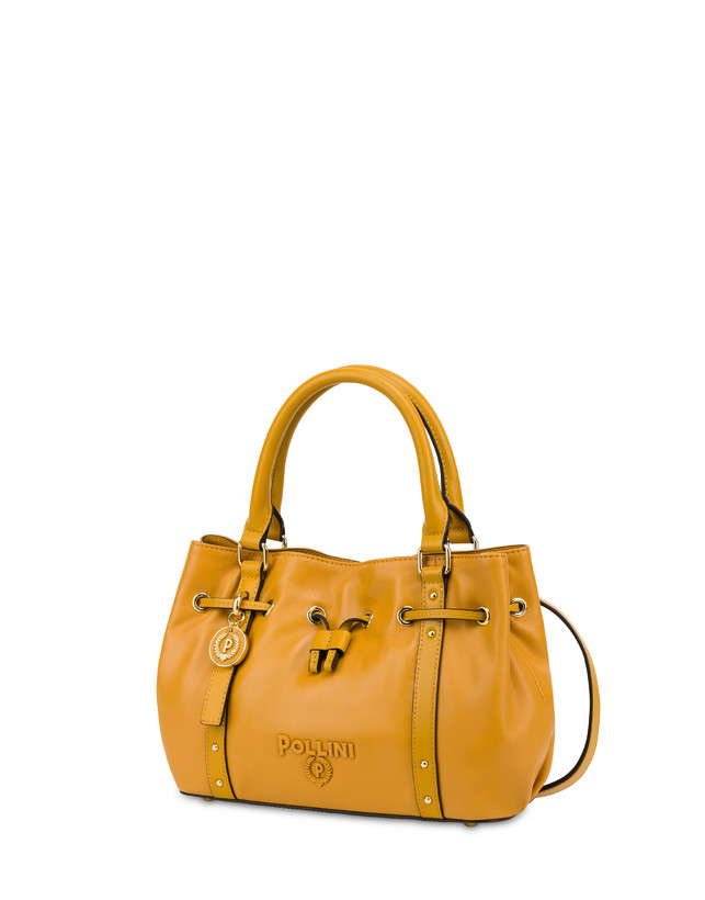Pollini Piccola Borsa In Nappa Serena Mostarda/mostarda Novità