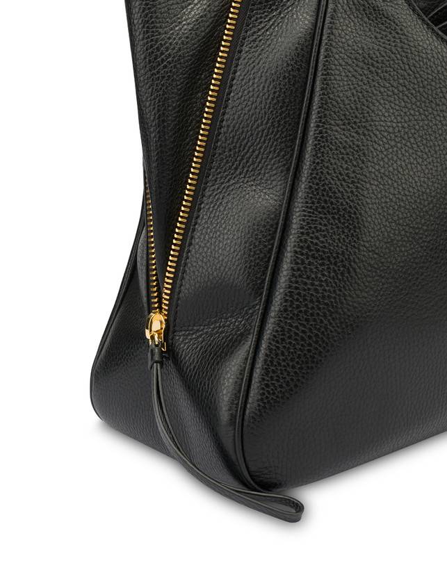 Pollini Shopper In Vitello Bottalato Rider Presa