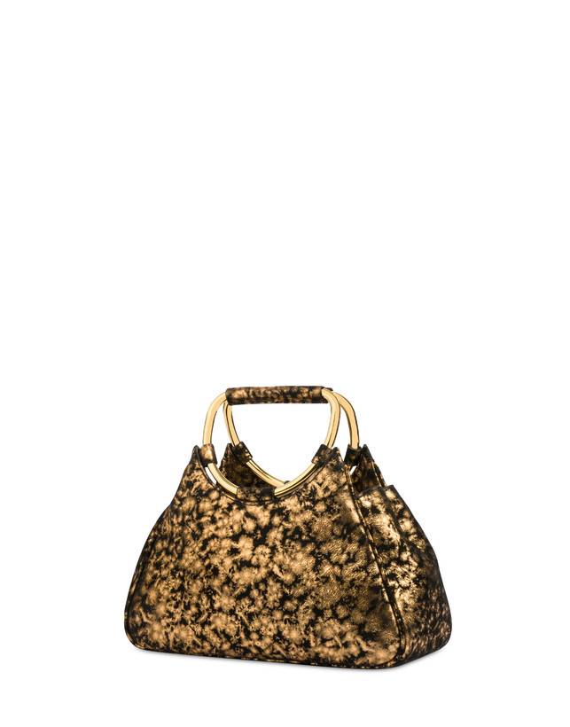Pollini Clutch In Camoscio Effetto Dorato Armour Outlet