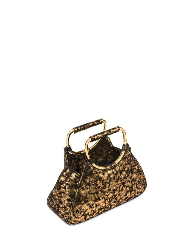Pollini Clutch In Camoscio Effetto Dorato Armour Outlet