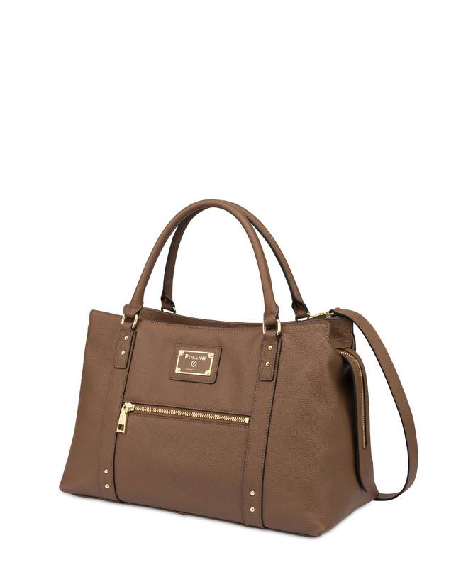 Pollini Borsa Doppio Manico Serena Marrone 50% di sconto con spedizione gratuita