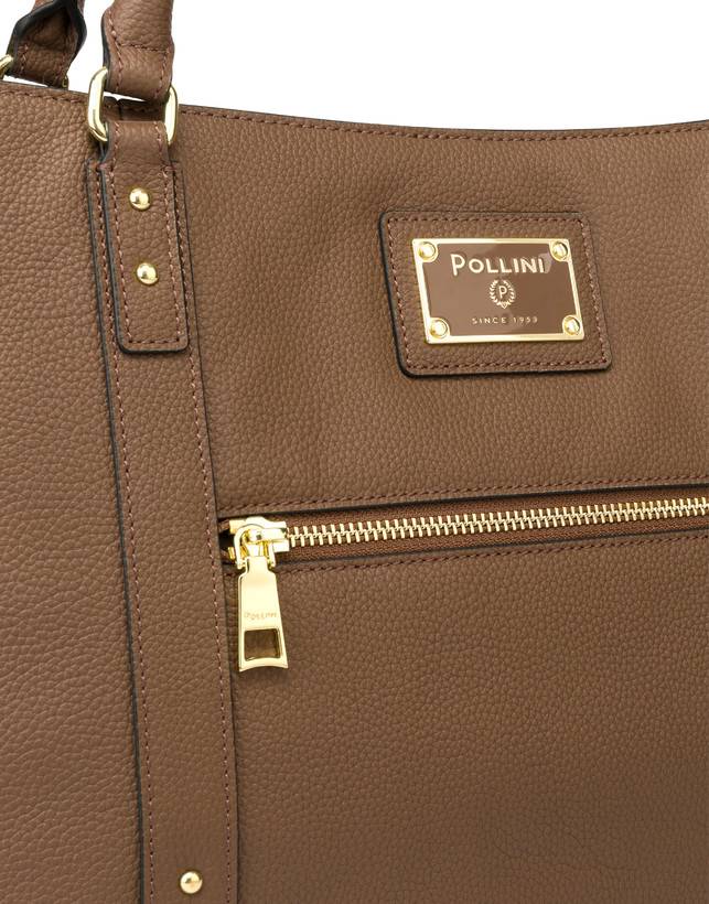 Pollini Borsa Doppio Manico Serena Marrone 50% di sconto con spedizione gratuita