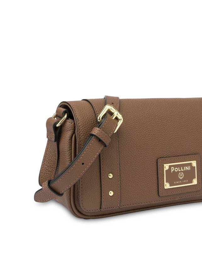 Pollini Borsa A Spalla In Vitello Serena Marrone Vendite Flash