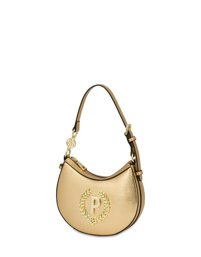 Pollini Mini Hobo Bag Laminata Ibis Oro Moda